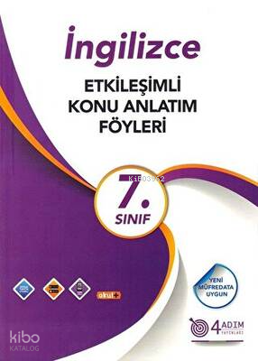 7. Sınıf İngilizce Etkileşimli Konu Anlatım Föyleri