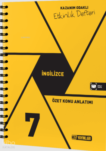 7. Sınıf İngilizce Etkinlik Defteri | Kolektif | Hız Yayınları (Hazırl