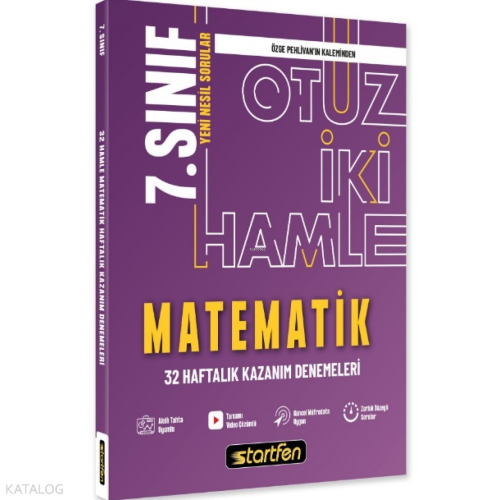 7. Sınıf Matematik 32 Hamle Haftalık Kazanım Denemeleri | Kolektif | S