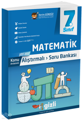 7.Sınıf Matematik Alıştırmalı Soru Bankası | Kolektif | Gizli Yayınlar