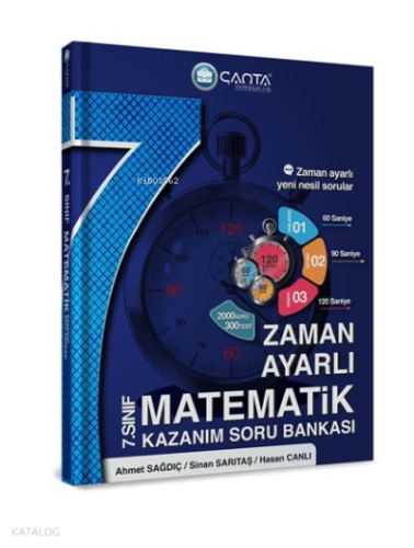 7.Sınıf Matematik Zaman Ayarlı Kazanım Soru Bankası | Kolektif | Çanta