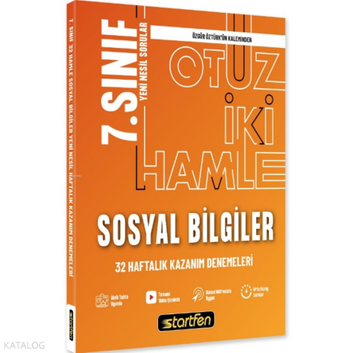 7. Sınıf Sosyal Bilgiler 32 Deneme Haftalık Kazanım Denemeleri | Kolek