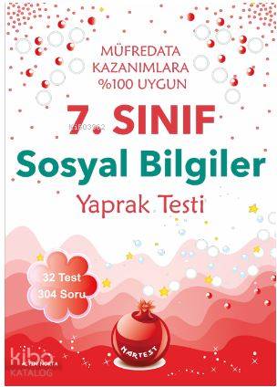 7. Sınıf Sosyal Bilgiler Yaprak Testi