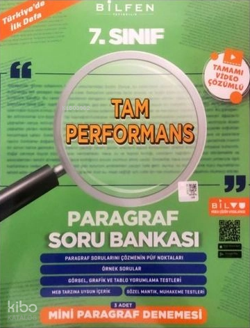 7. Sınıf Tam Performans Paragraf Soru Bankası