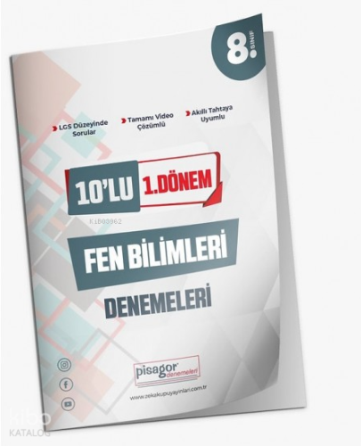 8.Sınıf 10'lü 1.Dönem Fen Bilimleri Denemeleri