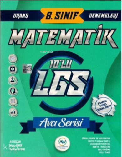 8.Sınıf Av Lgs Deneme 10 Lu Matematik - 2022 | Kolektif | Av Yayınları