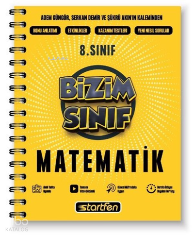 8. Sınıf Bizim Sınıf Matematik Defteri | Kolektif | Startfen