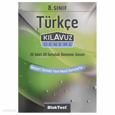 8.Sınıf Bloktest Türkçe Kılavuz Deneme