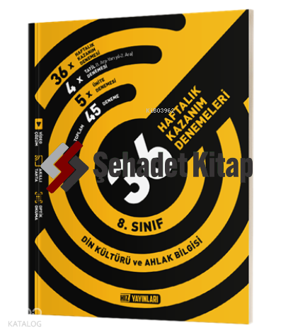 8.Sınıf Din Haftalık Deneme | Kolektif | Hız Yayınları (Hazırlık)