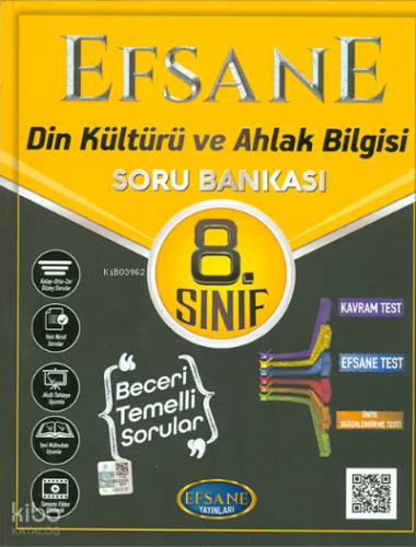 8.Sınıf Din Kültürü ve Ahlak Bilgisi Soru Bankası Efsane Yayınları