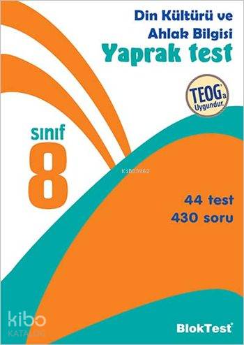 8. Sınıf Din Kültürü ve Ahlak Bilgisi Yaprak Test