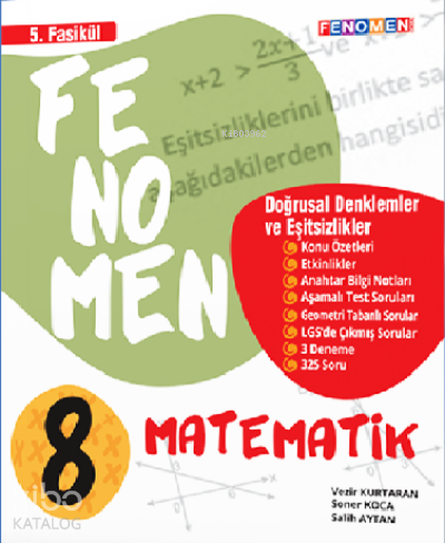 8. Sınıf Doğrusal ve Eşitsizlikler Fenomen Fasikülü | Kolektif | Fenom