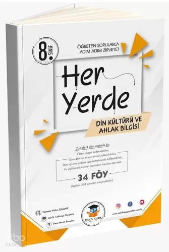 8. Sınıf Her Yerde Din Kültürü ve Ahlak Bilgisi 34 Föy