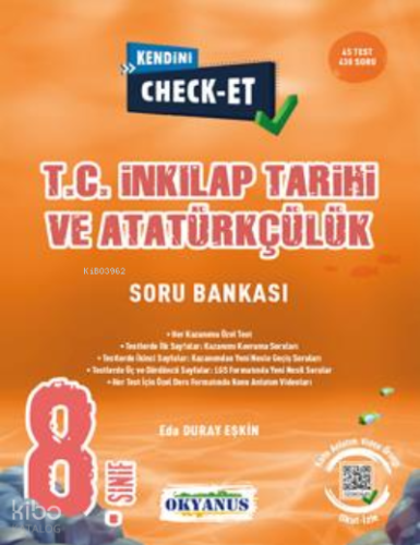 8. Sınıf Kendini Check - Et İnkılap Tarihi Ve Atatürkçülük Soru Bankas