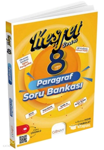 Günay Yayıncılık 8. Sınıf Keşfet Paragraf Soru Bankası