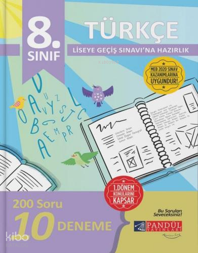 8. Sınıf LGS 1. Dönem Türkçe 10 Deneme