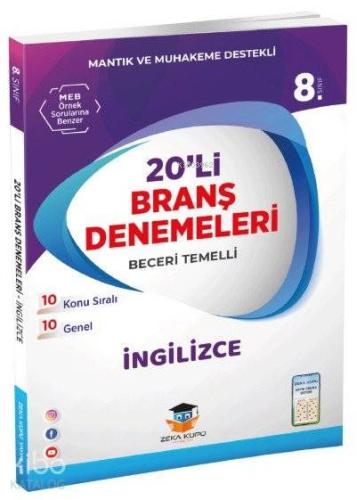 Zeka Küpü Yayınları 8. Sınıf LGS İngilizce 20 li Branş Denemeleri Zeka