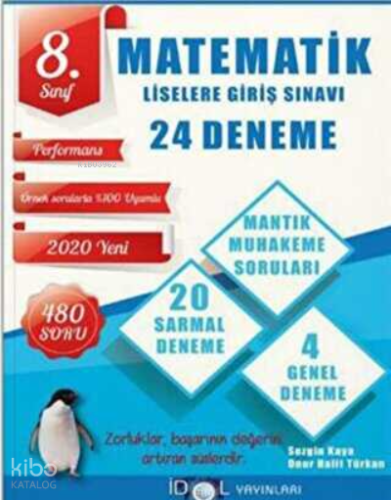8. Sınıf LGS Matematik 24 Deneme İdol Yayınları
