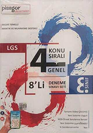 8. Sınıf LGS Pisagor 8`li Deneme Seti