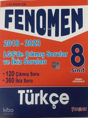 8. Sınıf LGS Türkçe Çıkmış ve İkiz Sorular 2018-2023 | Kolektif | Feno
