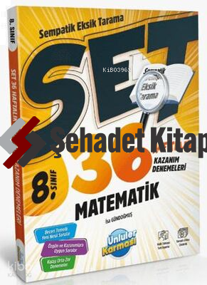 8. Sınıf Matematik 36 Haftalık Kazanım Denemeleri