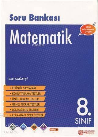 8. Sınıf Matematik Soru Bankası | Zeki Sağatçi | 4 Adım Yayınları