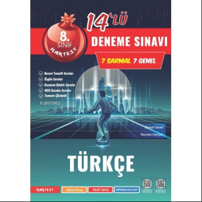 8. Sınıf Mod Türkçe 14 Deneme Sınavı