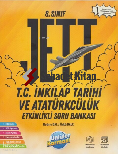 8. Sınıf T.C. İnkılap Tarihi ve Atatürkçülük JETT Etkinlikli Soru Bankası