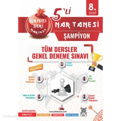 8. Sınıf Tüm Dersler Genel Deneme Sınavı Şampiyon | Kolektif | Nartest