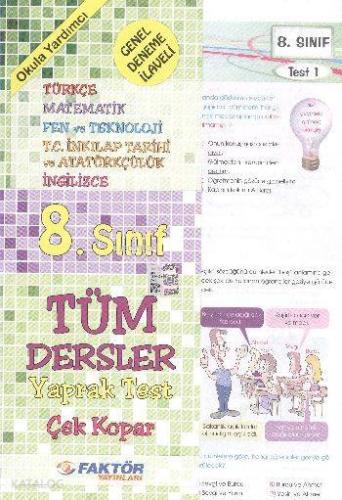 8. Sınıf Tüm Dersler Yaprak Testler