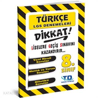8. Sınıf Türkçe LGS Deneme | Kolektif | Tandem Yayınları