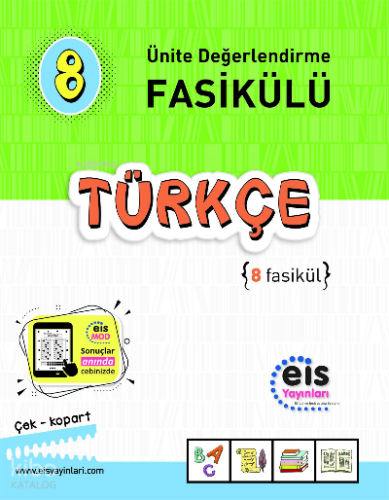 8. Sınıf Türkçe Ünite Değerlendirme Fasikülü Eis Yayınları
