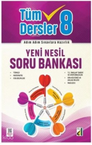 Damla Yayınevi 8. Sınıf Yeni Nesil Tüm Dersler Soru Bankası