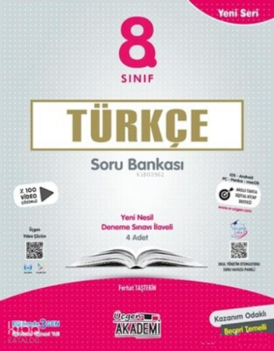 8. Sınıf - Yeni Seri TÜRKÇE - Soru Bankası | Ferhat Taştekin | Üçgen A