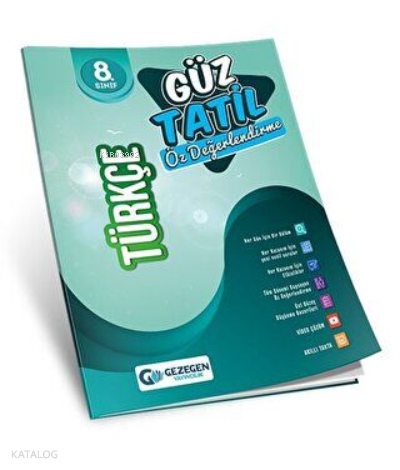 8.Sınıf	Yeni Türkçe Güz Tatil Kitabı  2022-2023