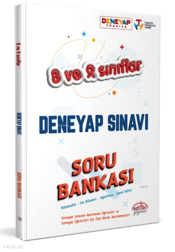 8 Ve 9. Sınıflar Deneyap Sınavı Soru Bankası | Kolektif | Editör Yayın