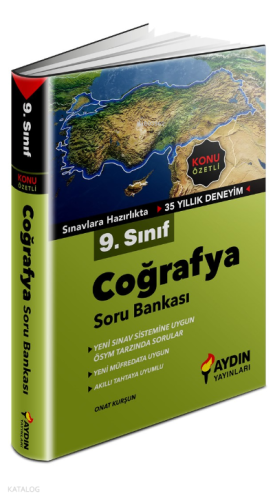 9. Sınıf Coğrafya Konu Özetli Soru Bankası | Kolektif | Aydın Yayınlar