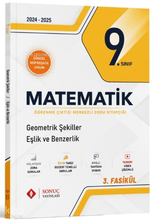 9. Sınıf Matematik Geometrik Şekiller Eşlik ve Benzerlik Soru Kitapçığ
