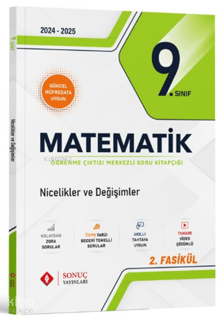 9. Sınıf Matematik Nicelikler ve Değişimler Soru Kitapçığı | Kollektif