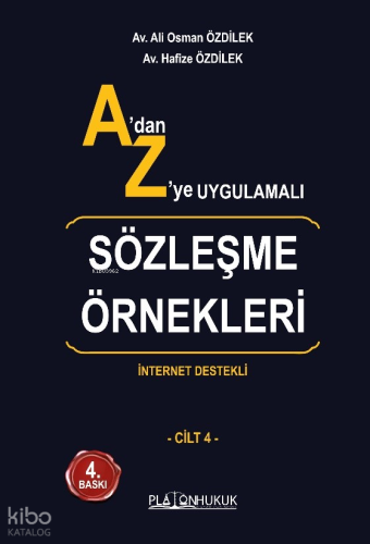 A’dan Z’ye Uygulamalı Sözleşme Örnekleri | Ali Osman Özdilek | Platon 