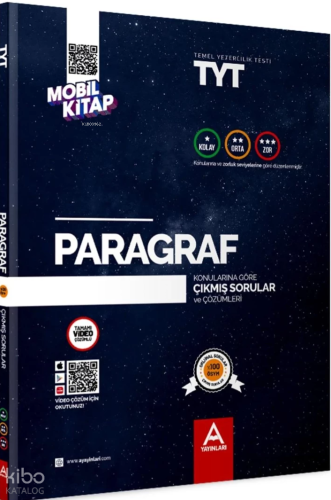 A Yayınları TYT Paragraf Konularına Ve Zorluk Derecesine Göre Çıkmış S