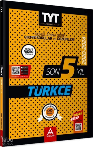 A Yayınları TYT Türkçe Son 5 Yıl Çıkmış Sorular | Kolektif | A Yayınla