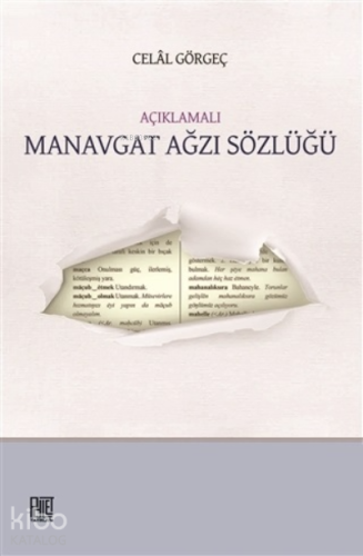 Açıklamalı Manavgat Ağzı Sözlüğü