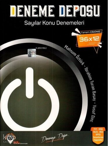 Acil Tyt Deneme Deposu Sayılar Konu Dnmleri - 2021 | Kolektif | Deneme