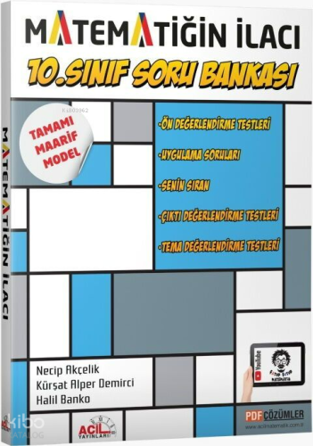 Acil Yayınları 10. Sınıf Matematiğin İlacı Soru Bankası