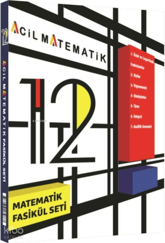 Acil Yayınları 12. Sınıf Matematik 6 Fasikül Set | Kolektif | Acil Yay