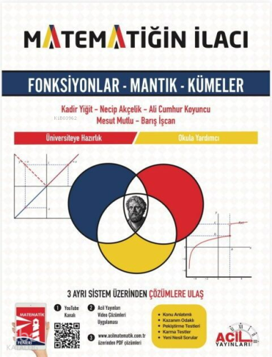 Acil Yayınları Matematiğin İlacı TYT Fonksiyonlar Mantık Kümeler | Kol