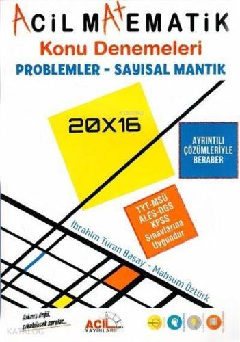 Acil Yayınları Matematik Problemler Sayısal Mantık Konu Denemeleri Acil 