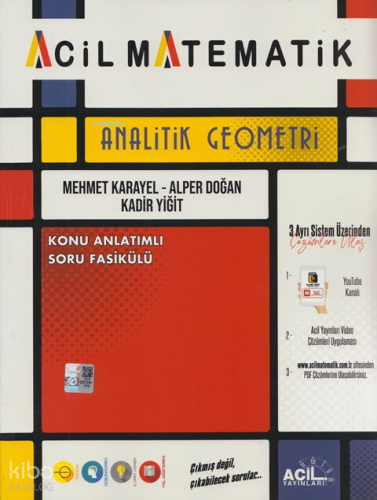 Acil Yayınları TYT AYT Analitik Geometri Konu Anlatım Soru Fasikülü | 