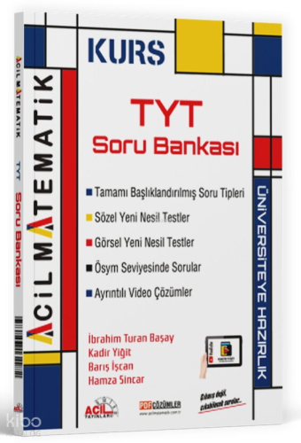 Acil Yayınları TYT Matematik KURS Soru Bankası